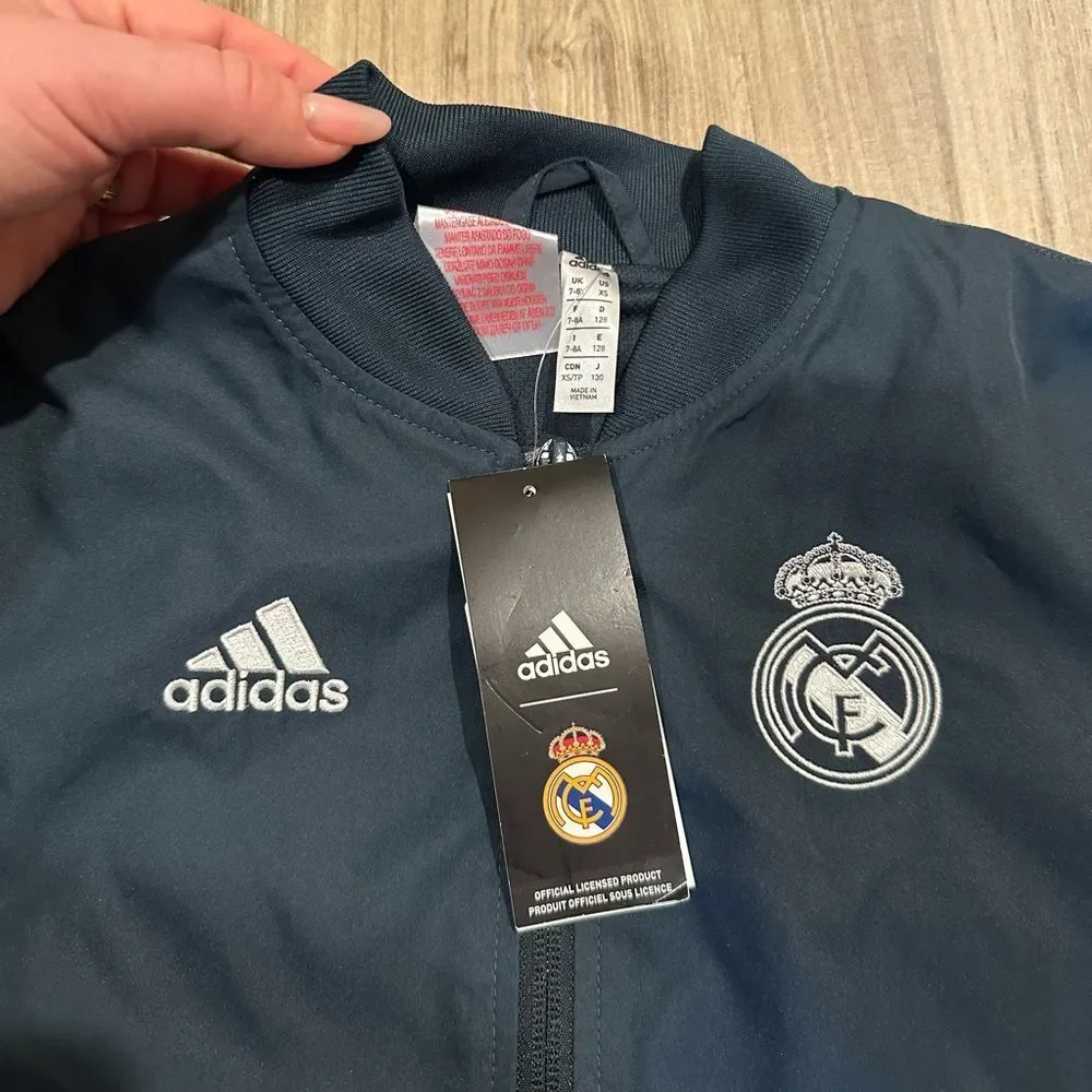 NWT Adidas Chelsey Football Club Windbreaker Jacket